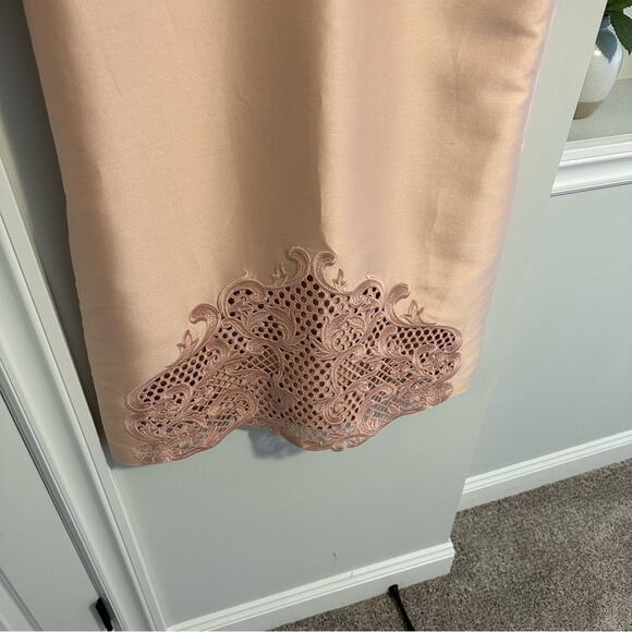 NWT Stella McCartney Pink Cotton Silk Lace Embroidered Shift Mini Dress 42 M - Picture 14 of 16